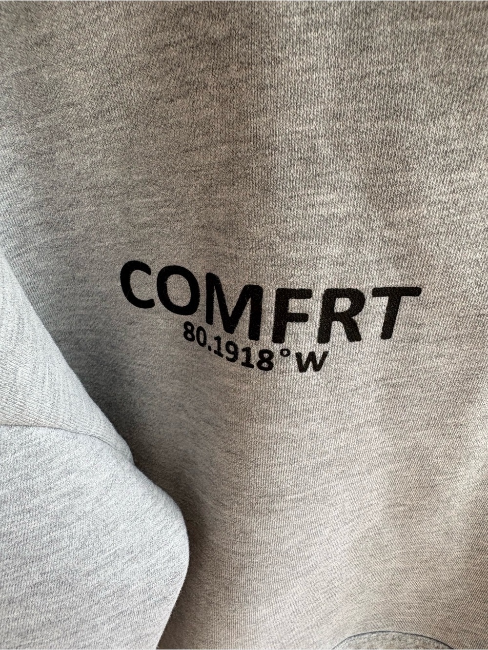 COMFRT Coordinate Hoodie Size Medium in Stone Unisex Oversized Heavyweight - Picture 6 of 12